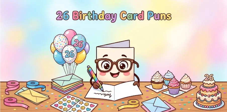 26 Birthday Card Puns