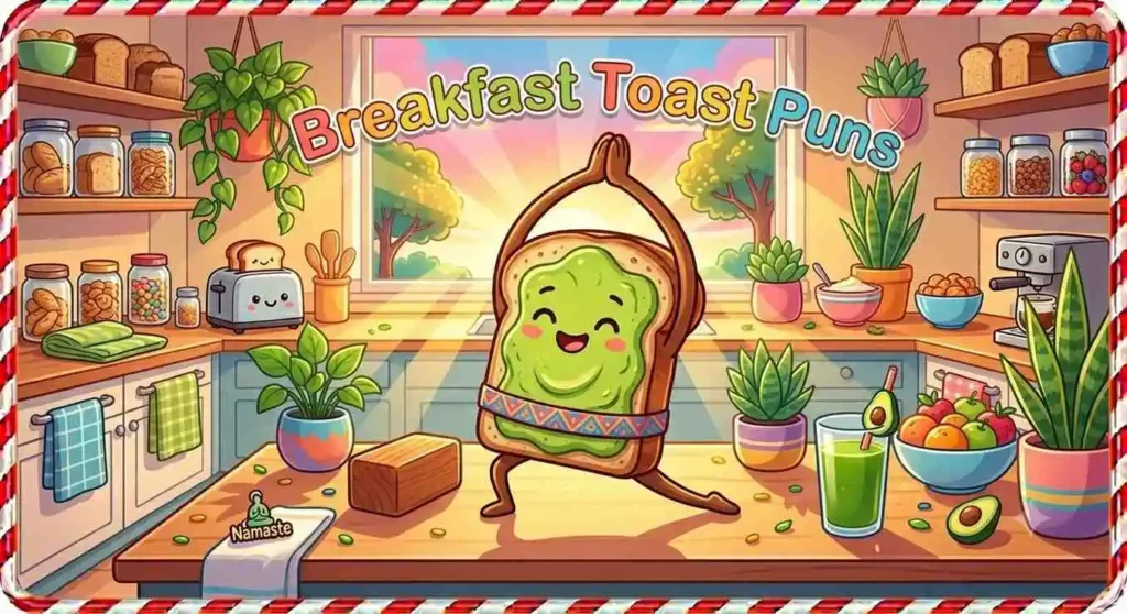 Avocado toast doing yoga morning