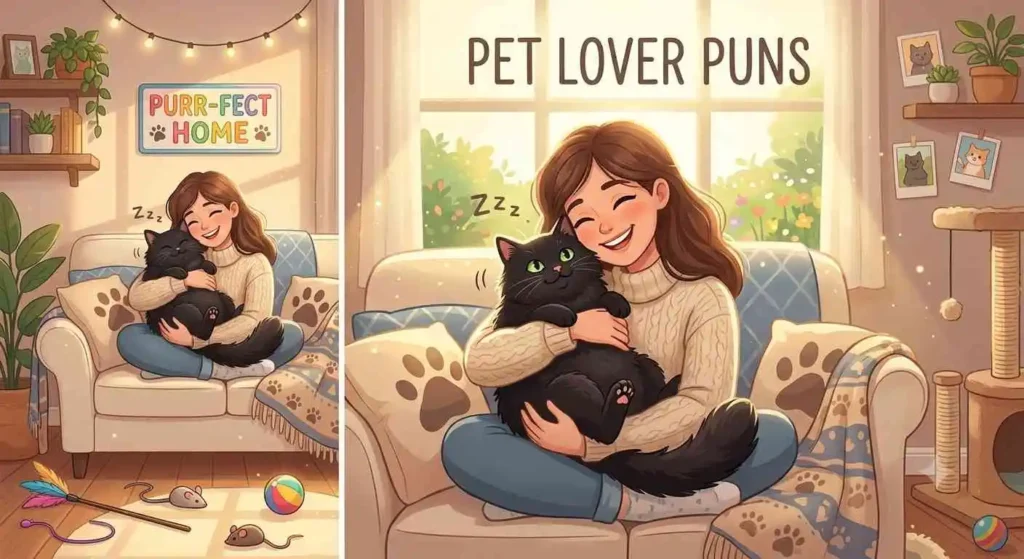 Pet owner cuddling a black cat