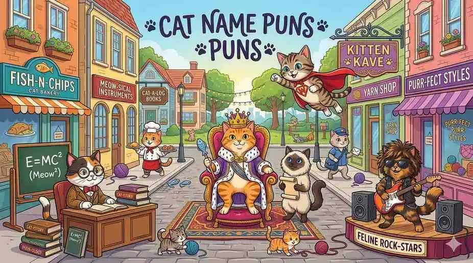 Cute cats with punny names