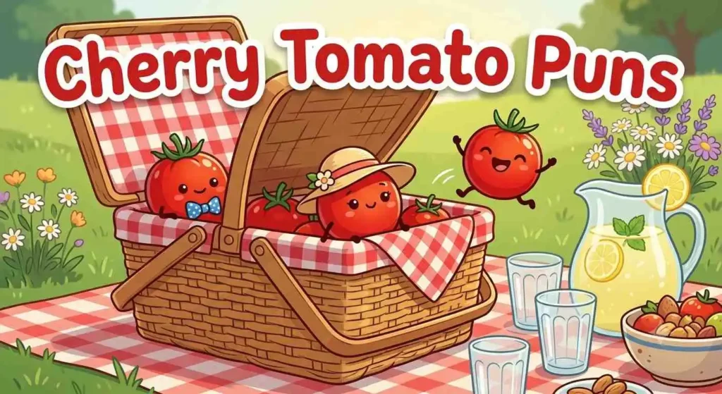 Cute cherry tomatoes in basket