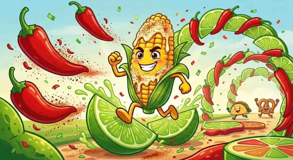 Spicy corn with chili lime