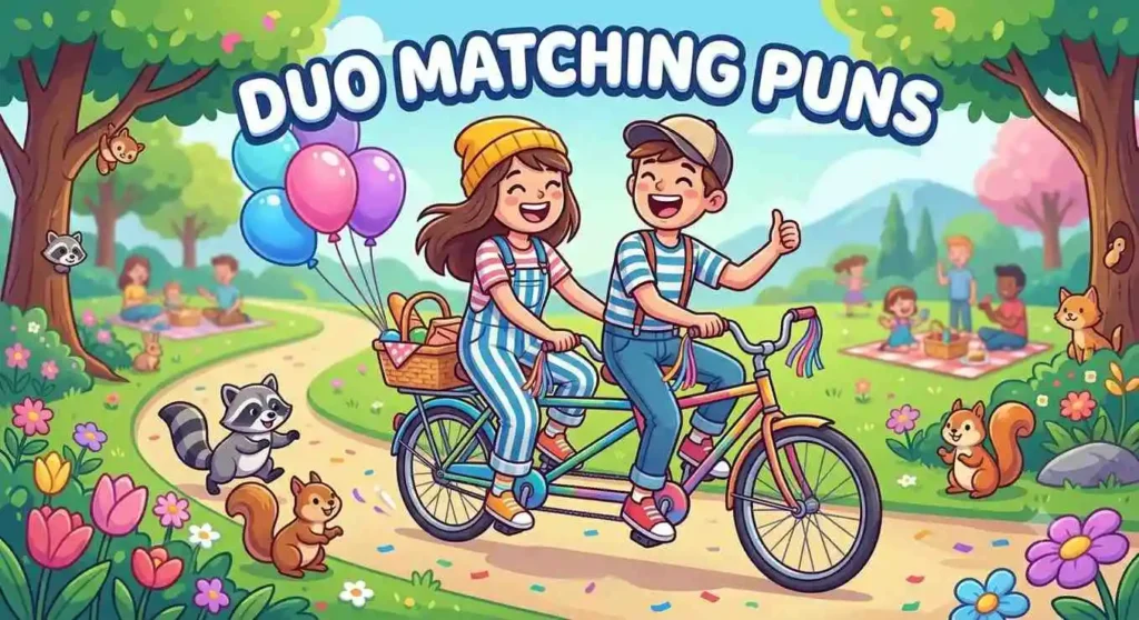 Funny cartoon matching best friends