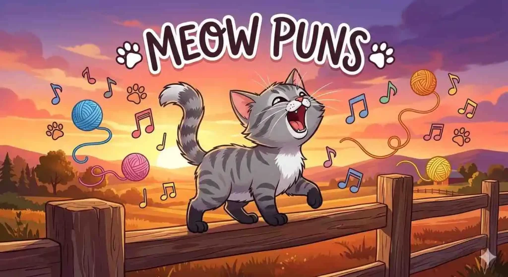 Playful kitten making funny meow