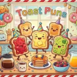 Funny toast characters scene