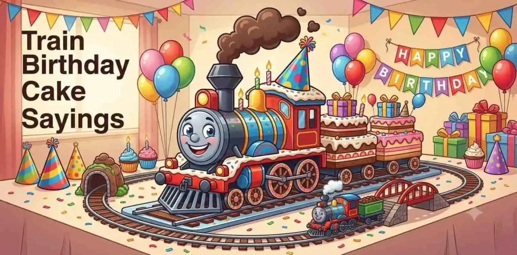 Train Birthday Cake Sayings