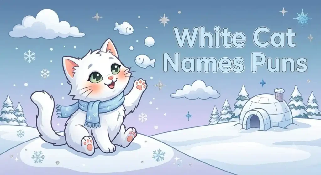 Cute fluffy white cat