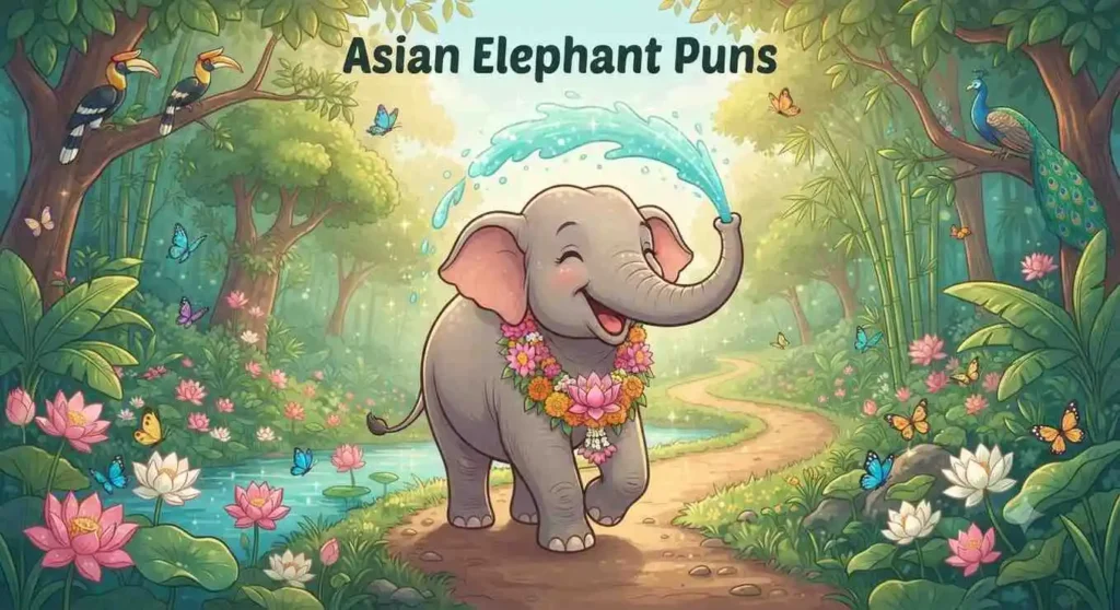 Cute Asian elephant