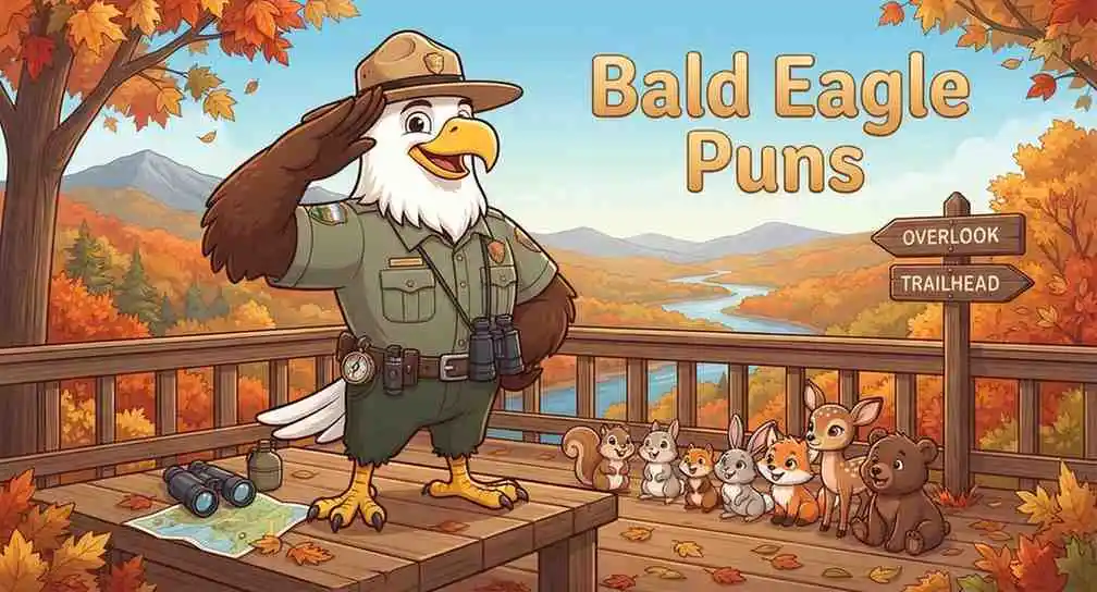 bald eagle posing proudly