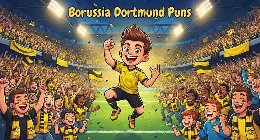 football fans celebrating Dortmund style