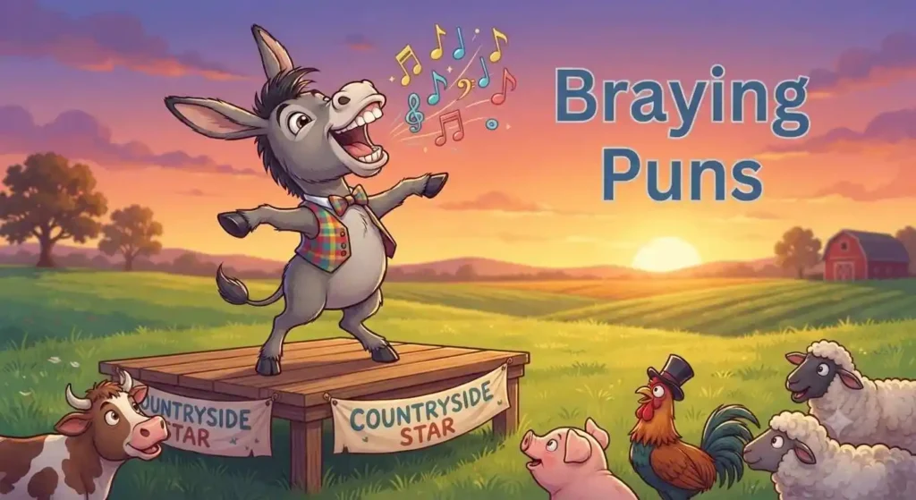 donkey making funny sounds