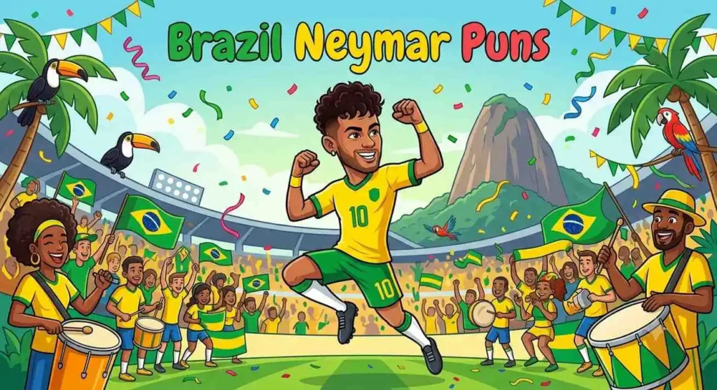 Brazil Neymar football celebration