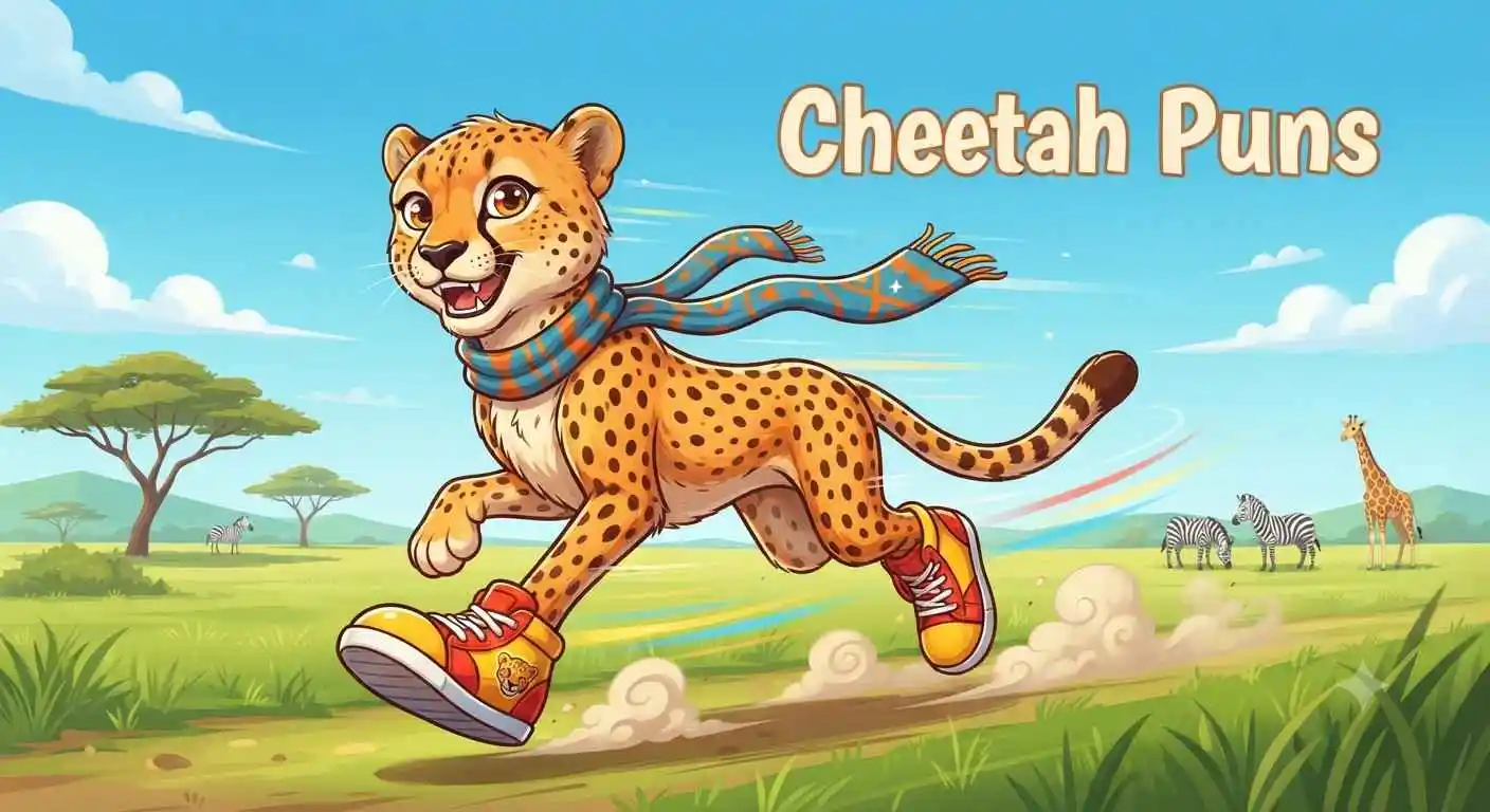 cheetah telling funny puns