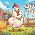Funny chicken laughing