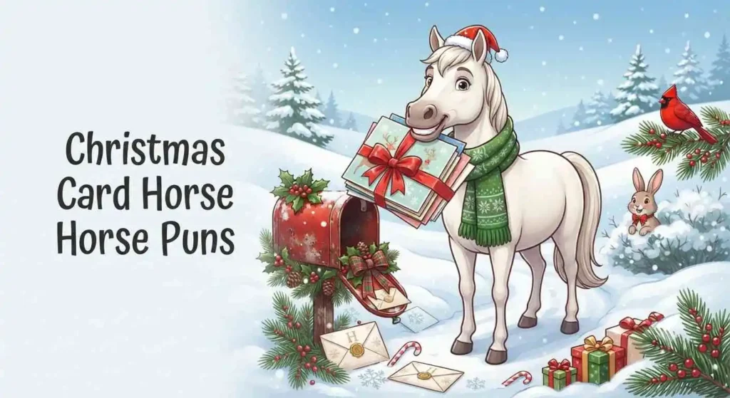 Horse holiday greeting