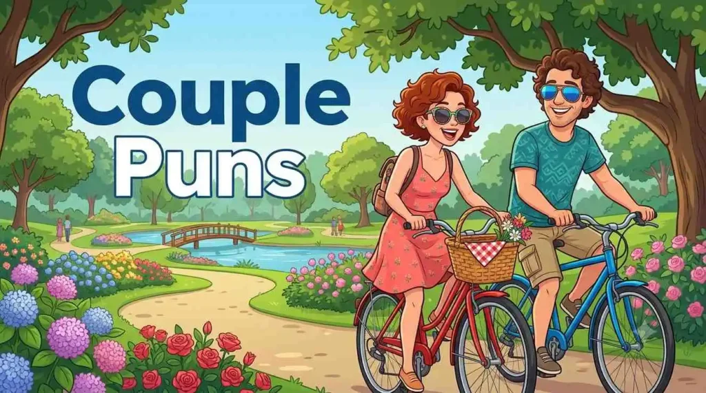 Funny couple sharing moments