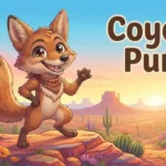 Funny coyote smiling