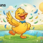 Funny duck laughing