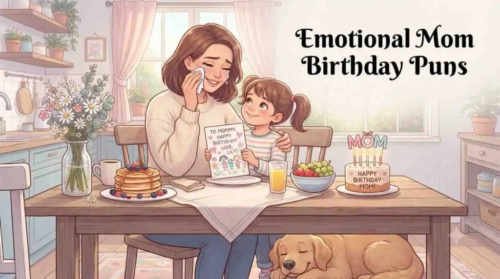 Loving mom birthday moment
