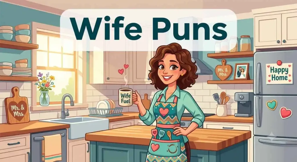 Funny wife character with humor