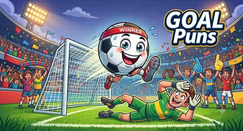 football celebrating goal