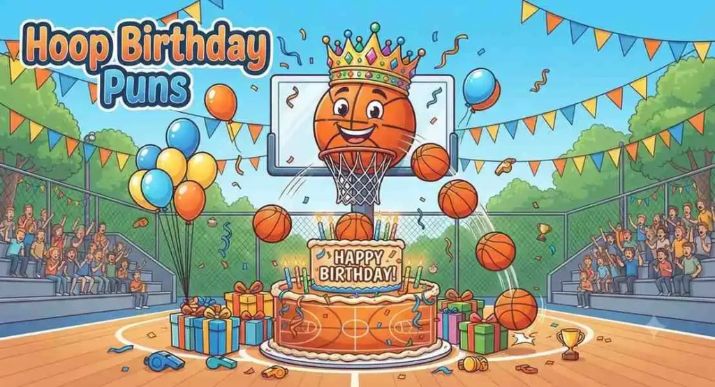 Basketball hoop birthday party