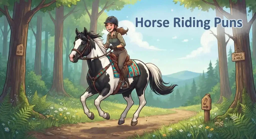 horse riding adventure scene