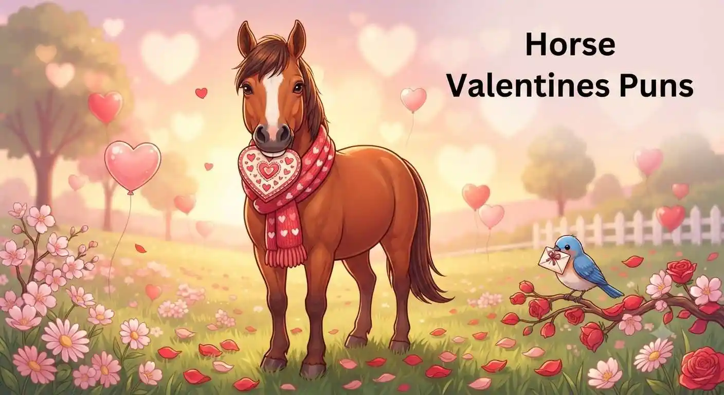Cute horses sharing hearts