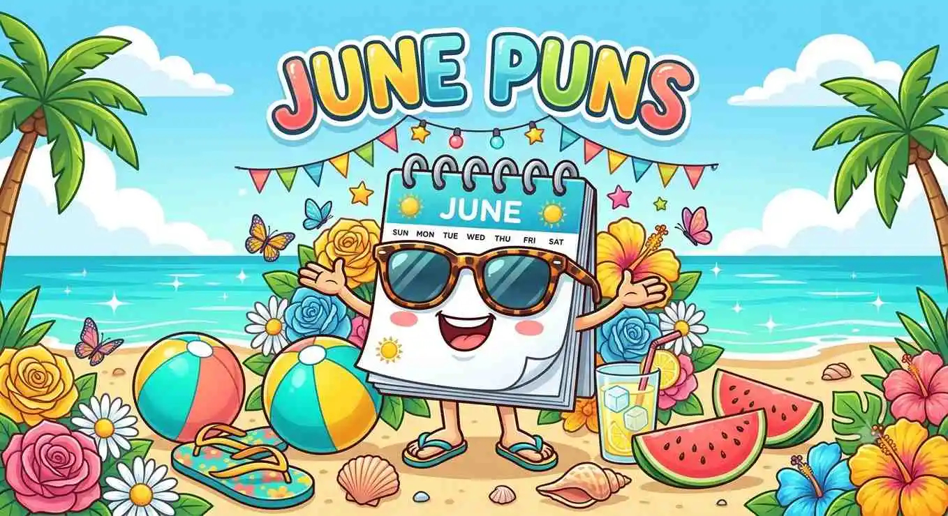 Happy June summer scene