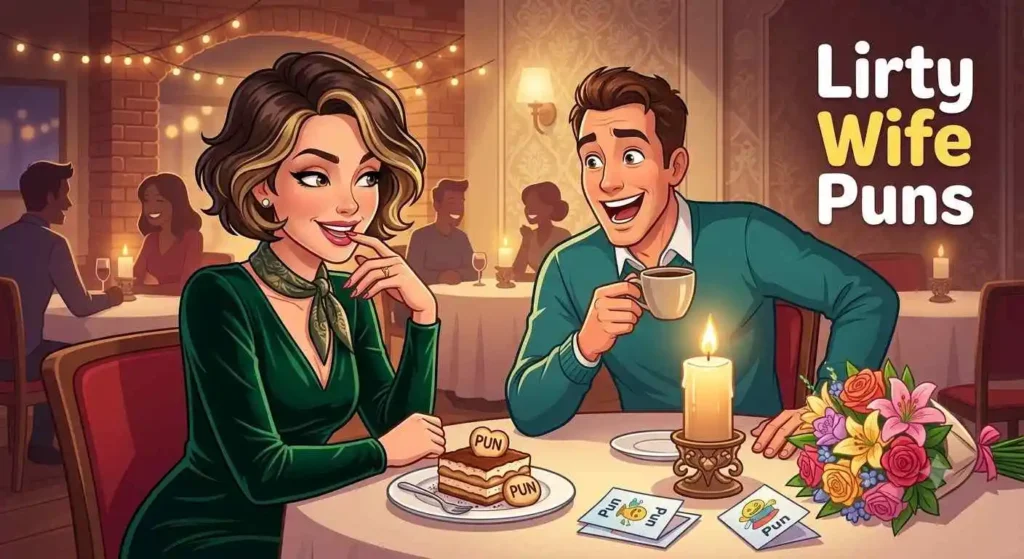 Playful wife flirting humor