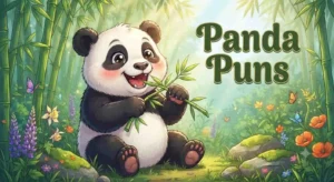 panda making jokes