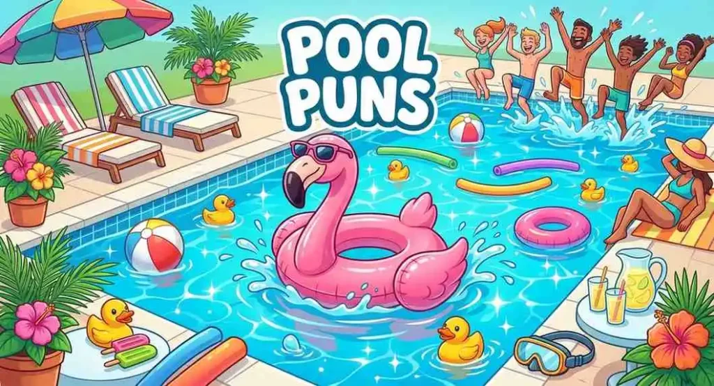 pool party with floaties
