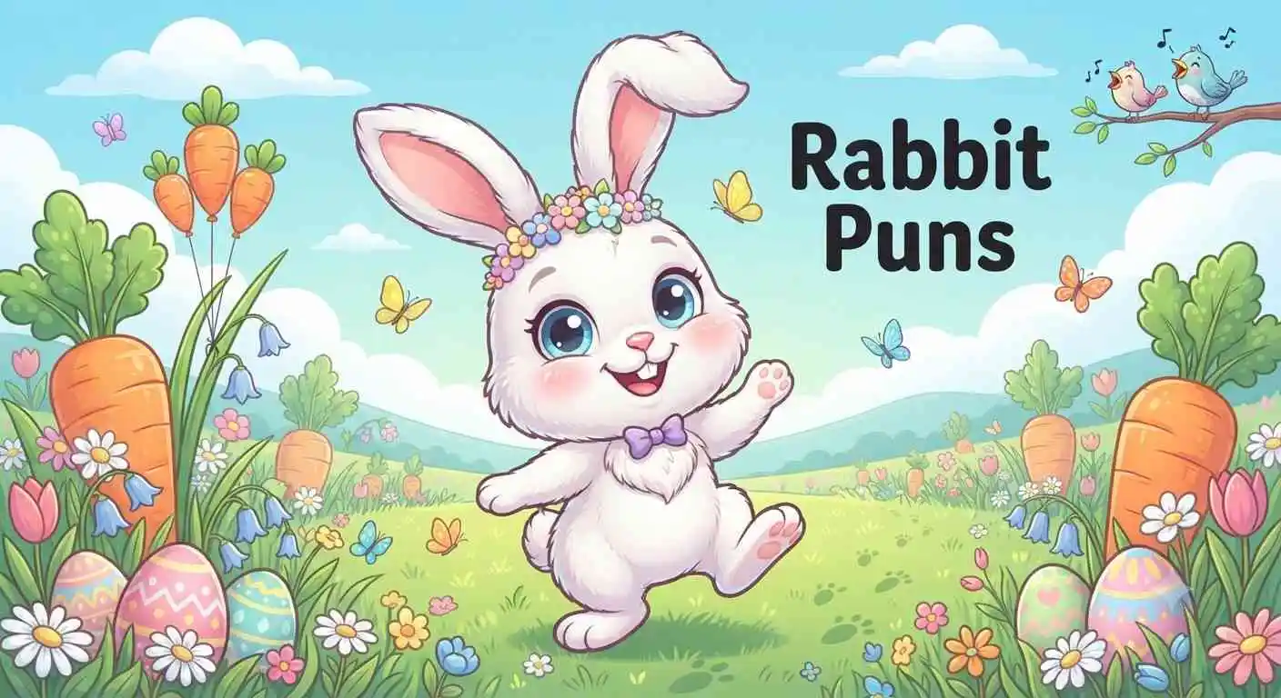 Funny rabbit smiling