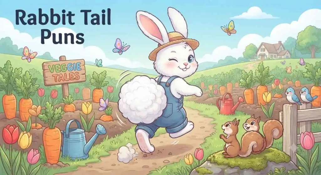 Fluffy rabbit tail