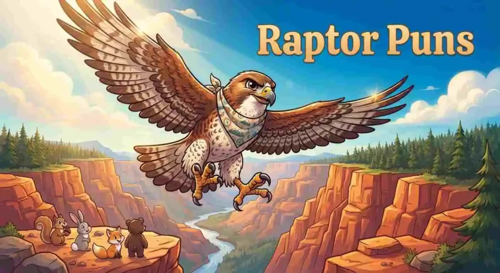 Funny raptor bird soaring