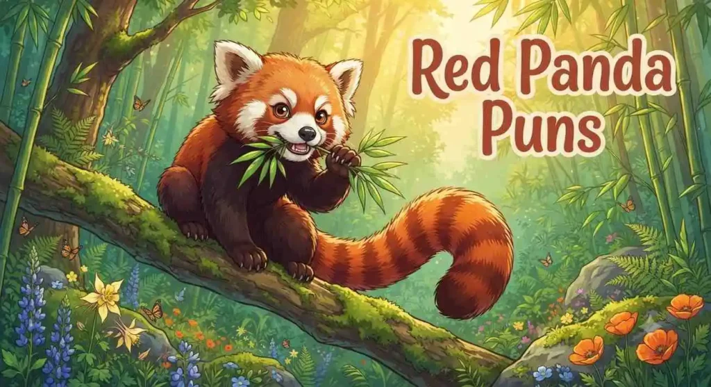 red panda smiling