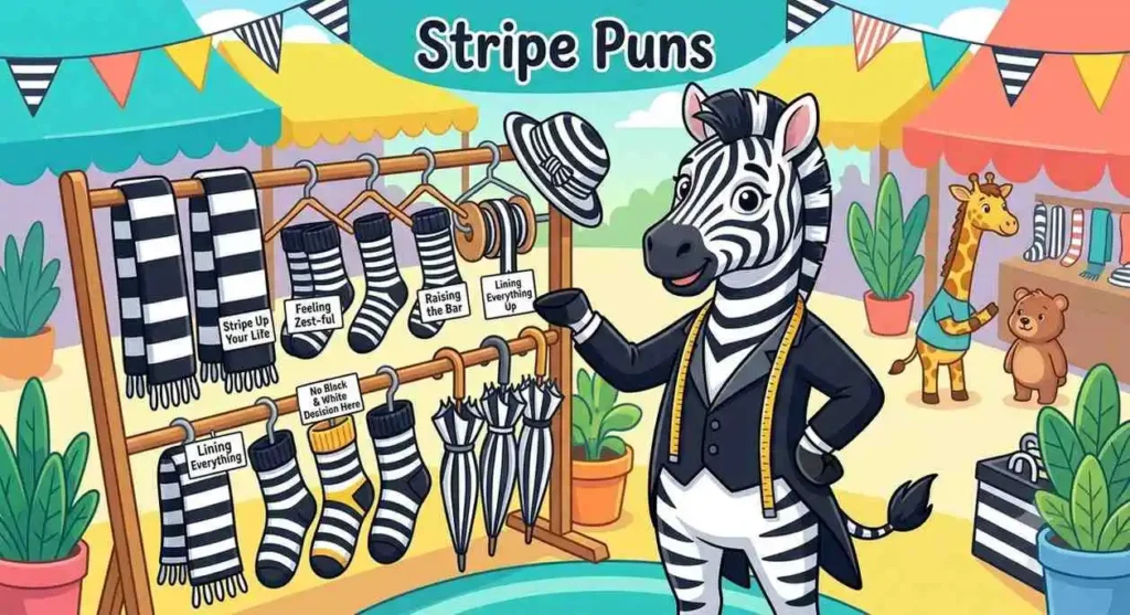 Playful striped zebra laughing