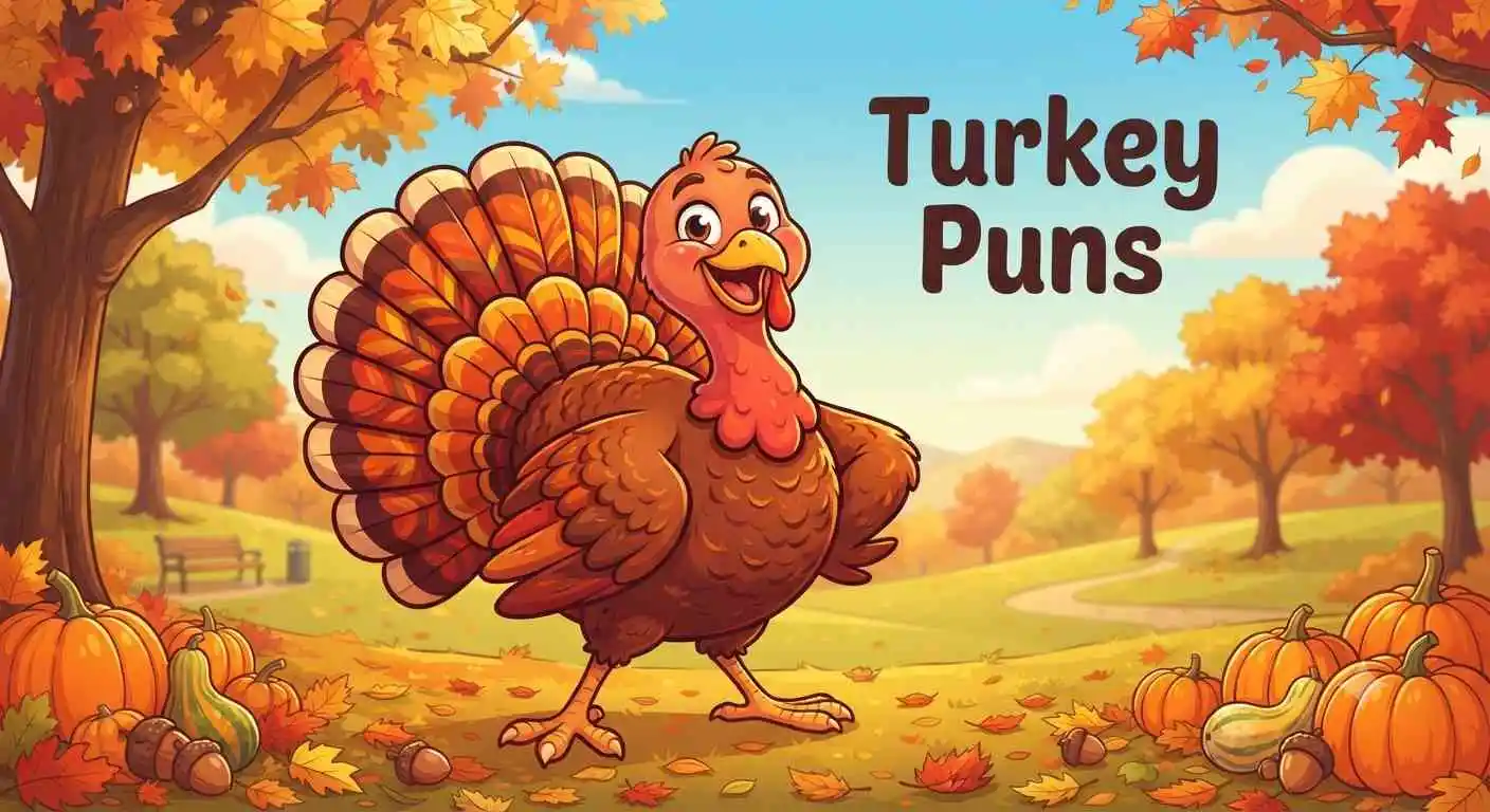 Funny turkey smiling