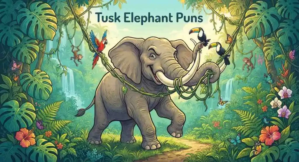 elephant with tusks