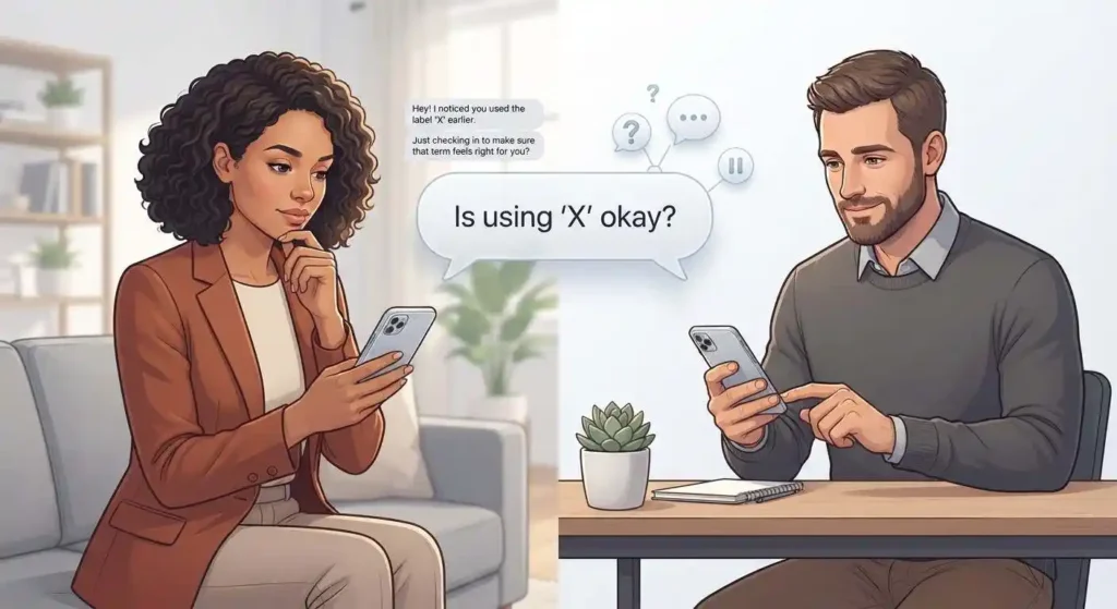 Adults discussing BBW respectfully