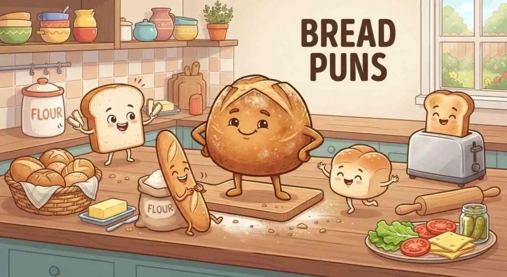 Funny bread slices kitchen