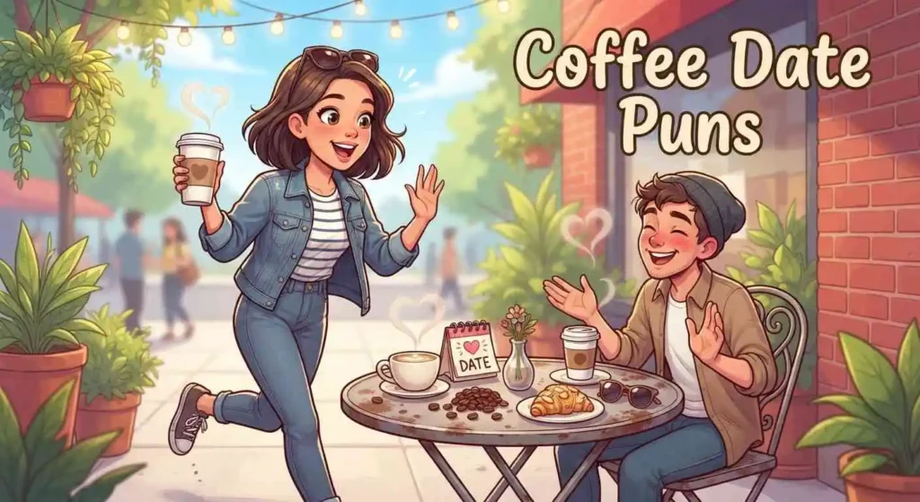 Couple enjoying coffee date