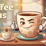 Funny coffee cup with personality