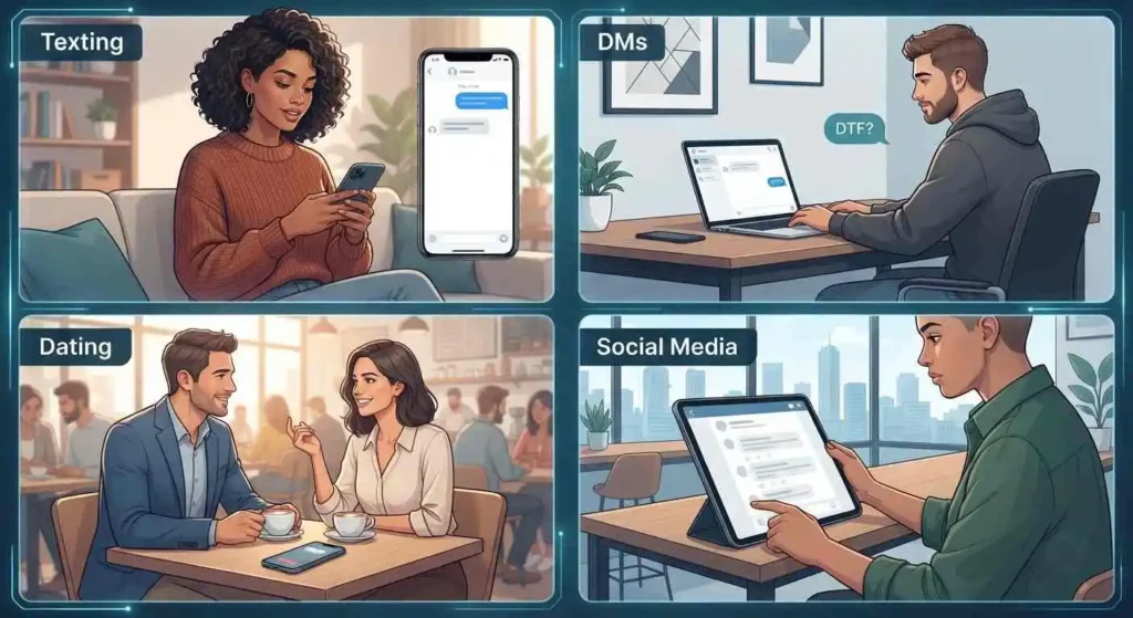DTF used in digital conversations