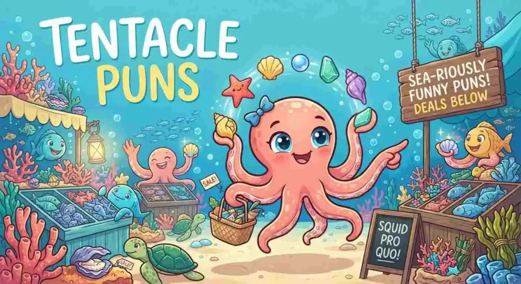 Octopus tentacles making funny gestures