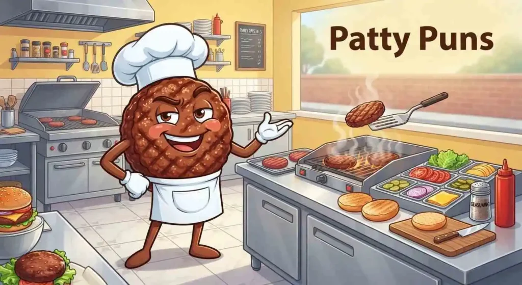 Funny patty chef