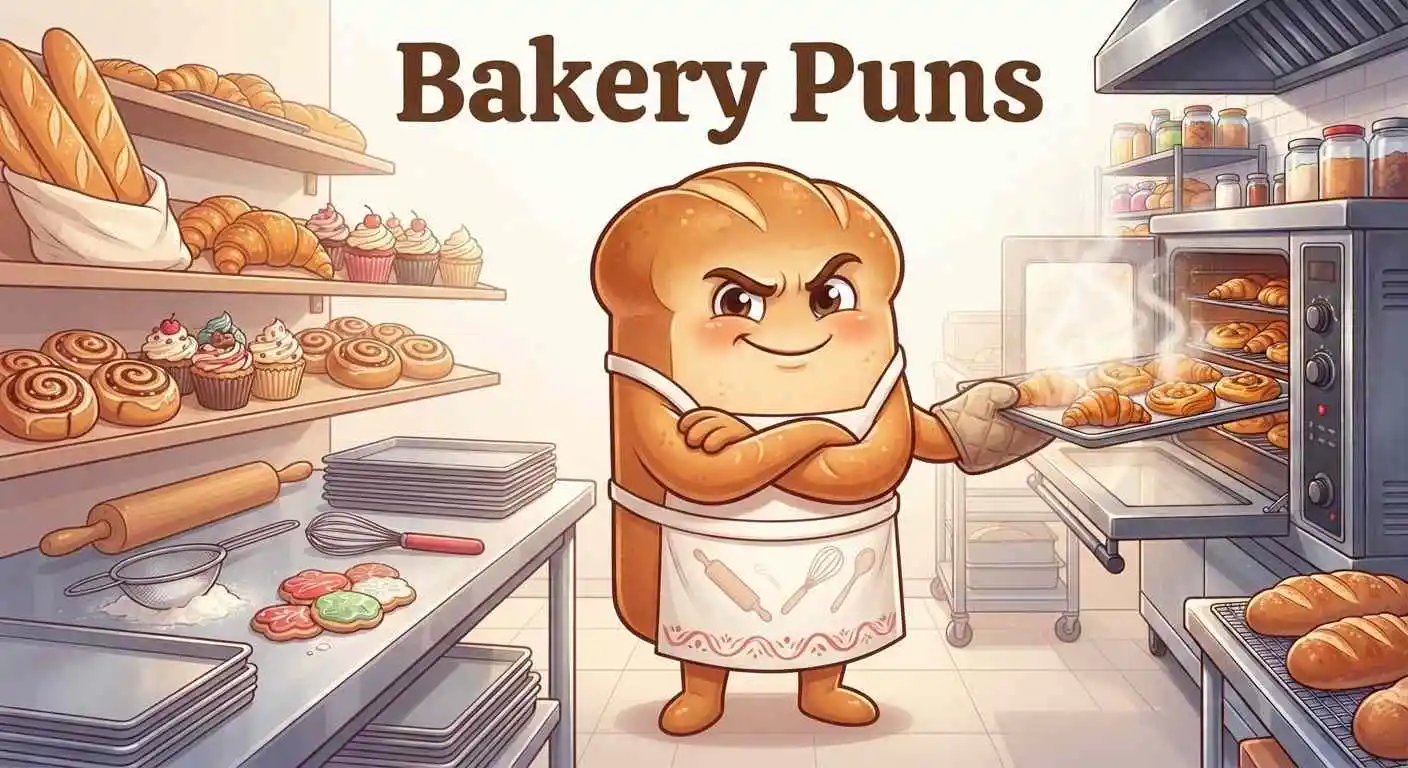 Funny bakery scene