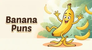 Funny banana character