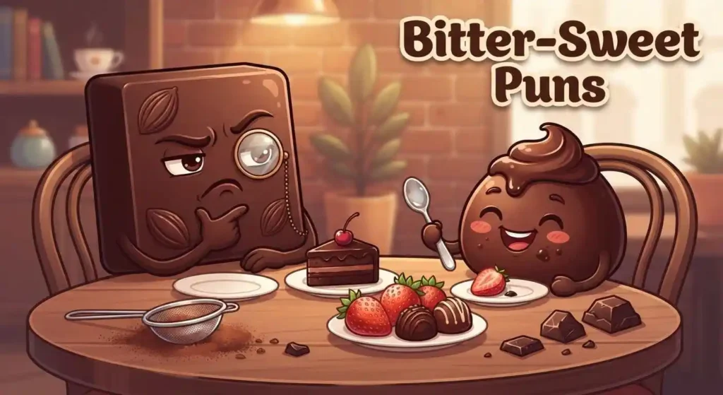 Playful bitter sweet chocolate
