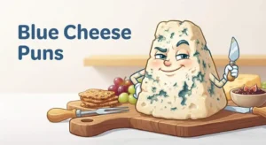 Blue cheese pun character